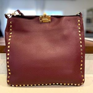 Valentino Rockstud Hobo Crossbody